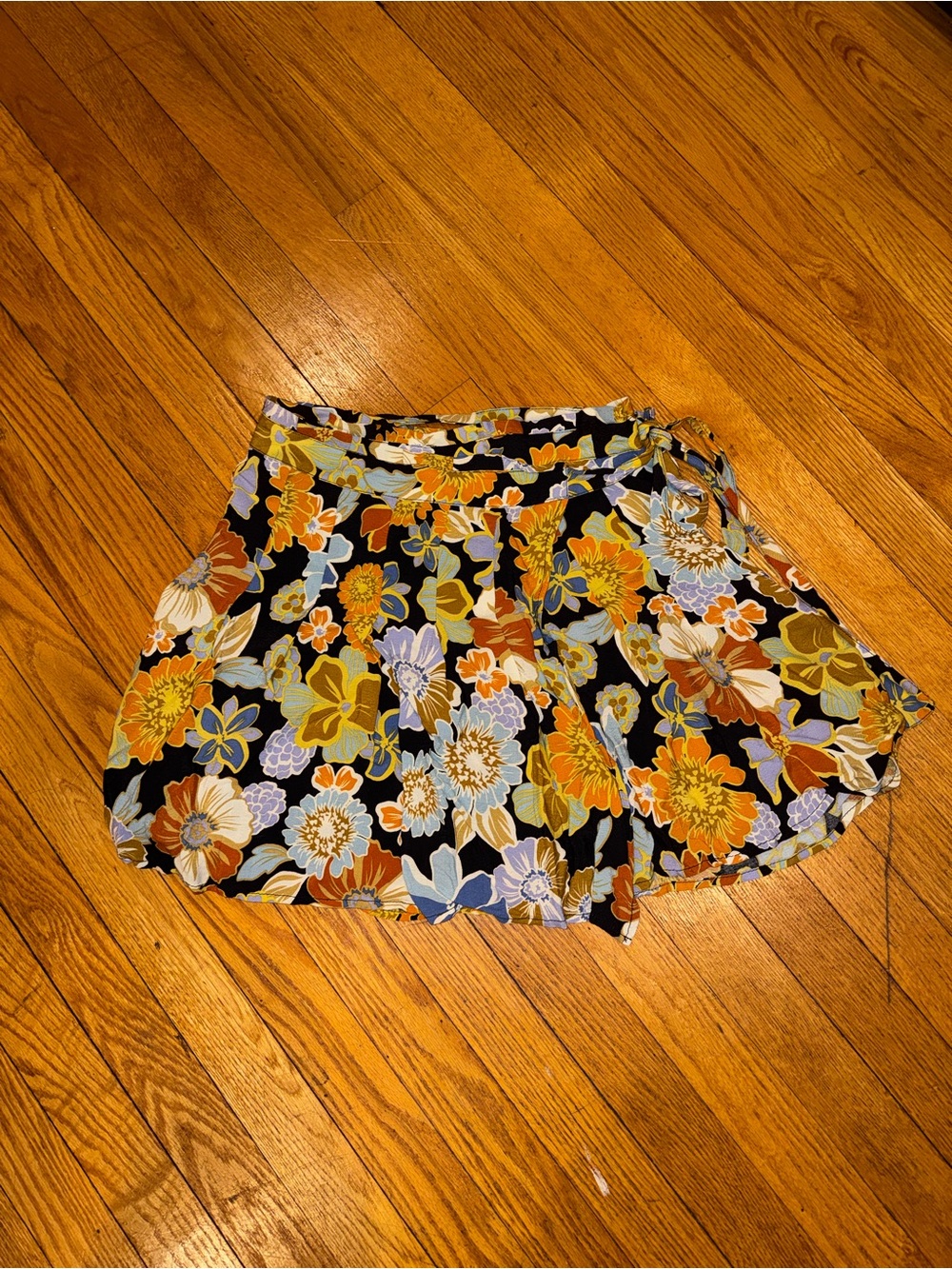L*Space Floral Mini Wrap Skirt